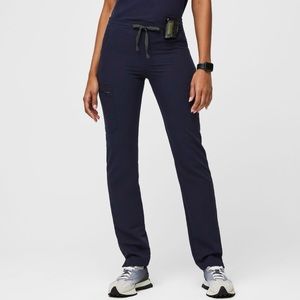 Navy Yola™ - Skinny Scrub Pants